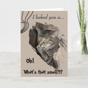 Cartão Silly Cat birthday card