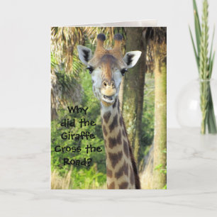 Cartão Silly Giraffe Birthday Card (For Children)