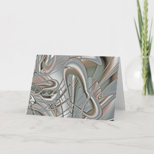 Cartão Silver Hearts