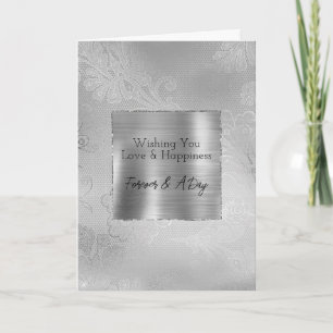 Cartão Silver Lace Floral