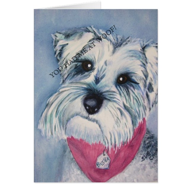 CARTÃO SILVER SCHNAUZER (Frente)