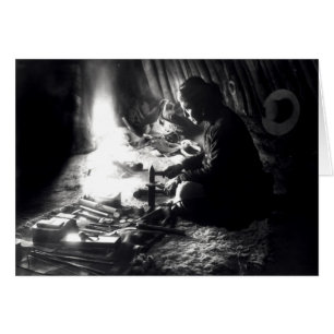 Cartão Silversmith do Navaho, c.1915