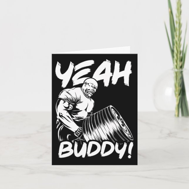 Cartão Sim Buddy - Ronnie Coleman T-bar Row - Gym Motiva (Frente)