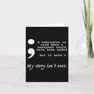 Cartão Sim, E A Prevenção Do Suicídio Por Roupa Semicolon