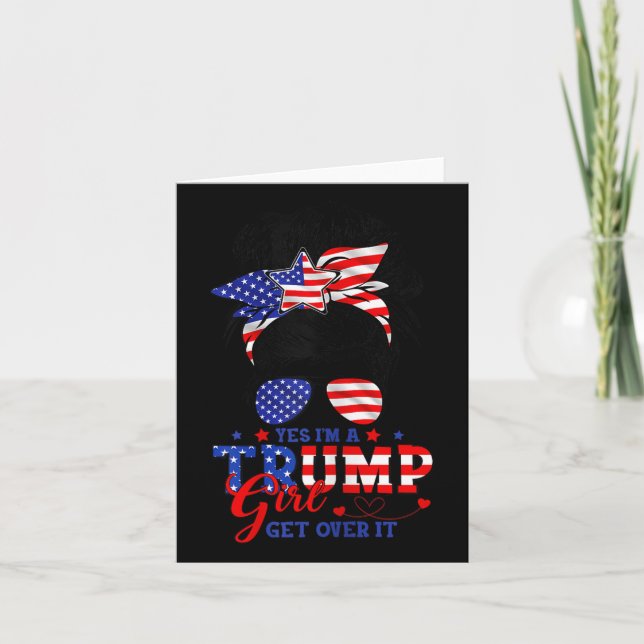 Cartão Sim, Eu Sou Trump Rapariga... (Frente)