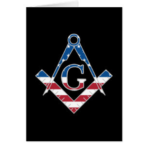 Cartão Símbolo americano Freemasonic