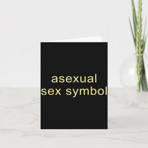 Cartão Símbolo Aual Engraçado Orgulho Lgbtq Ace