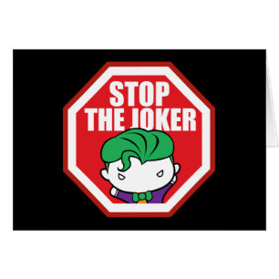 Cartão Símbolo Chibi "Stop The Joker"