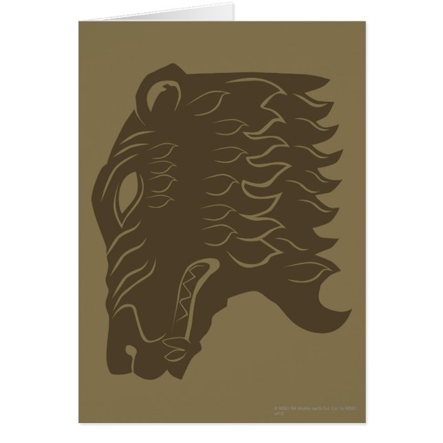 Cartão Símbolo da cabeça do urso BEORN™ (Frente)