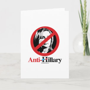 Cartão Símbolo de Anti-Hillary