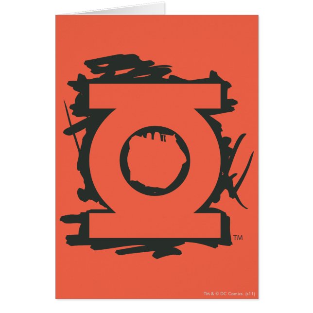 Cartão Símbolo de Marcador Lanterna Verde (Frente)