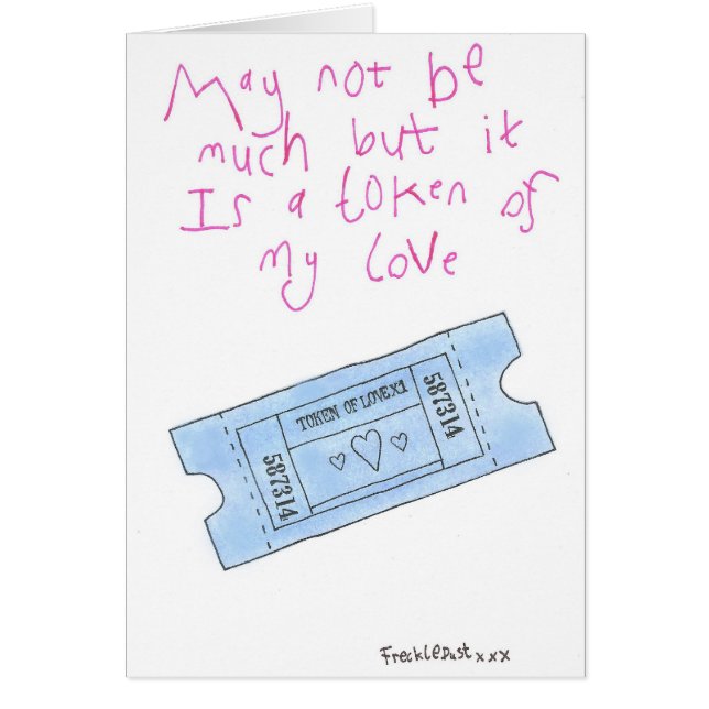 Cartão símbolo de meu amor (Frente)