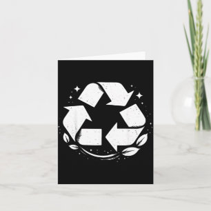 Cartão Símbolo de Reciclagem Dia da Terra Meninos Meninas