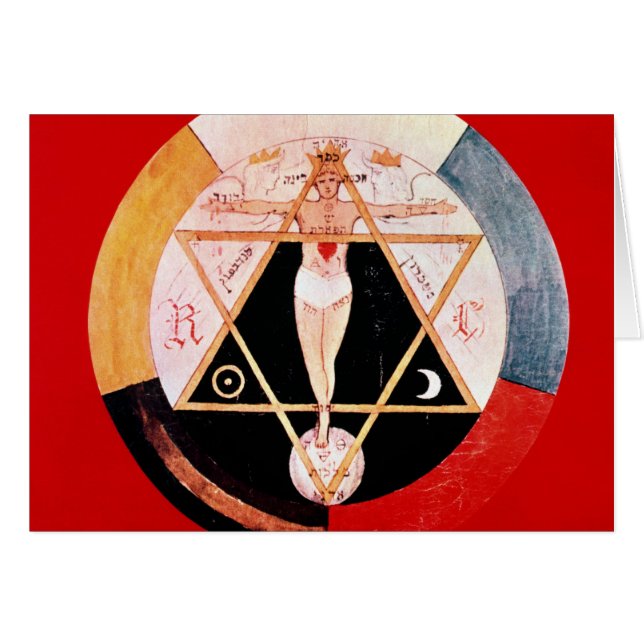 Cartão Símbolo de Rosicrucian da ordem Hermetic (Frente Horizontal)