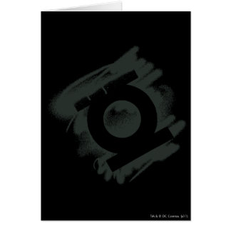 Cartão Símbolo de Spray Lanterna Verde