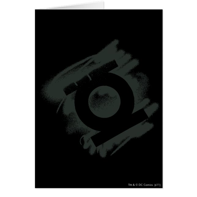 Cartão Símbolo de Spray Lanterna Verde (Frente)