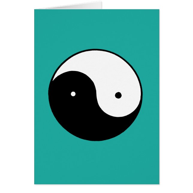 Cartão Símbolo de Yin Yang (Frente)