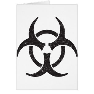 Cartão Símbolo do Biohazard