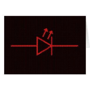 Cartão Símbolo do diodo emissor de luz