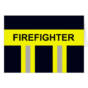 Cartão Símbolo Feuerwehr Uniform Blau