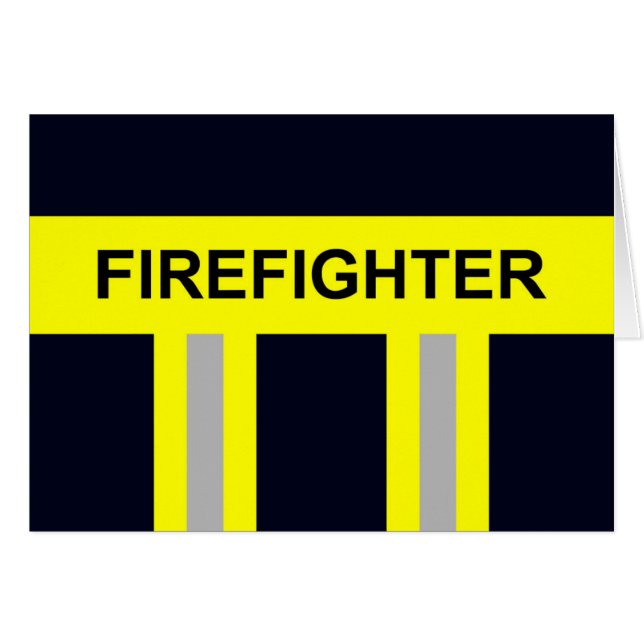 Cartão Símbolo Feuerwehr Uniform Blau (Frente Horizontal)
