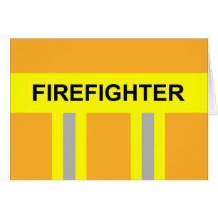Cartão Símbolo Feuerwehr Uniform Sandfarben