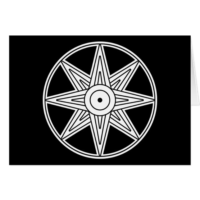 Cartão Símbolo Inanna Star (Frente Horizontal)
