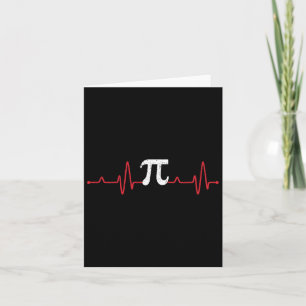 Cartão Símbolo Pi Day Heartbeat Math Lover Enfermagem Pul