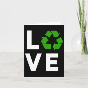 Cartão Símbolo Reciclagem Engraçado Planeta Ambiental Eu