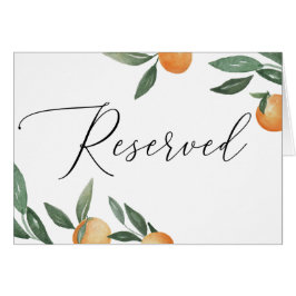 Cartão Símbolo reservado para o casamento do Jardim de Ci