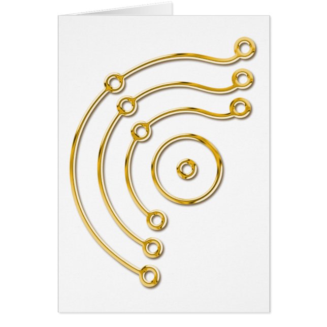 Cartão Símbolo RUNA / DOURADO (Frente)