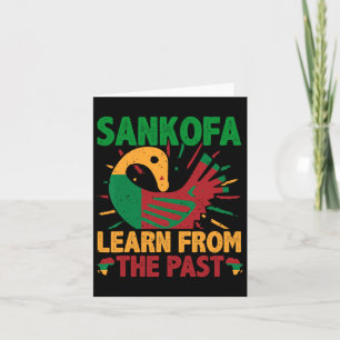 Cartão Símbolo Sankofa E Adinkra Ghana Para A História Ne