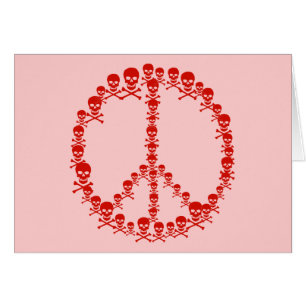 Cartão Símbolo Skully Peace