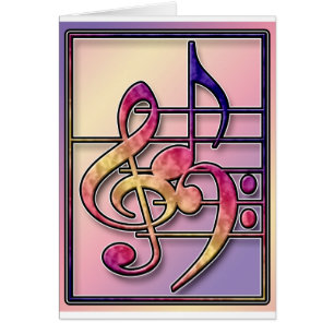 Cartão Símbolos de música 2