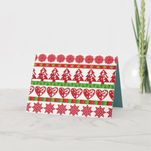 Cartão Símbolos de Natal