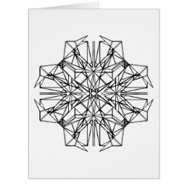 Cartão simetria geométrica