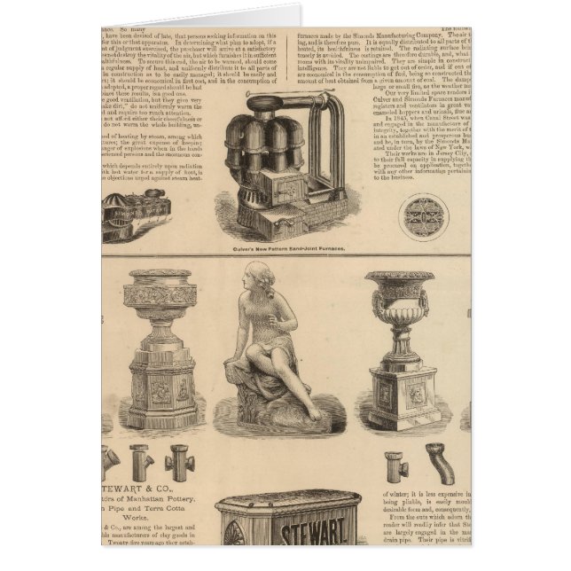 Cartão Simouros Manufacturing Company Stewart (Frente)