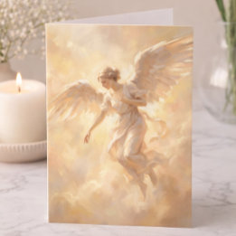 Cartão Simpatia Angelical Condolências Pensando Em Você