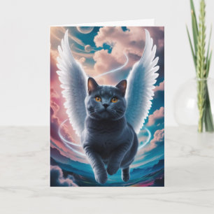 Cartão Simpatia Anjo British Shorthair