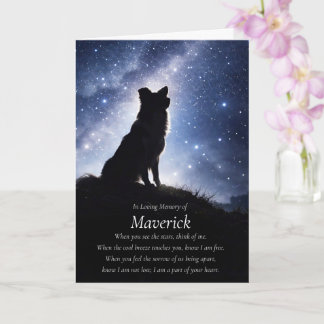 Cartão Simpatia Canina Border Collie Nome Personalizado
