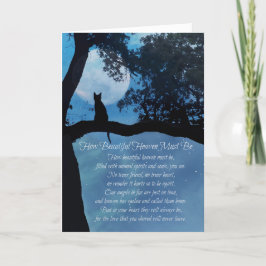 Cartão Simpatia Cat com Poema Espiritual