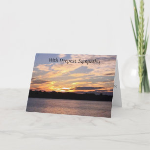 CARTÃO ***SIMPATIA*** COM UM BELO SOL NO LAGO