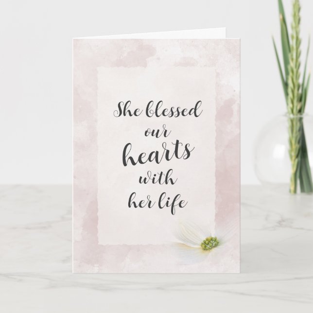 Cartão Simpatia de Abstrato de Aquarela Rosa (Frente)