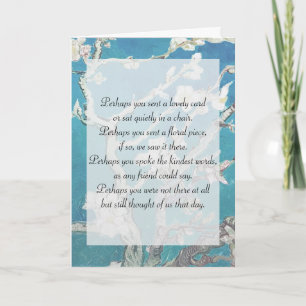 Cartão Simpatia de Arte Van Gogh Obrigado da Família