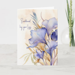 Cartão Simpatia de Buquê Iris Watercolor