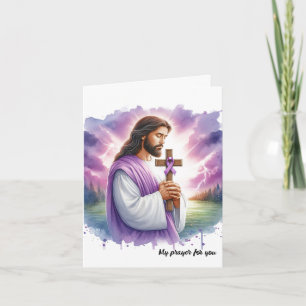 Cartão Simpatia de Jesus Câncer de pâncreas Personalizado