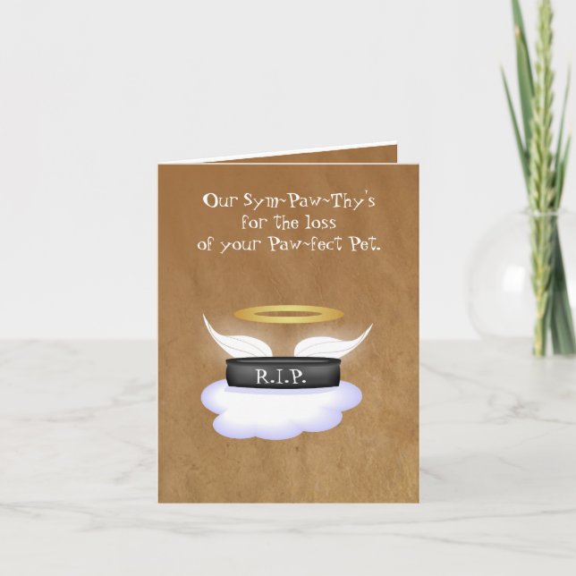 Cartão Simpatia do animal de estimação (Frente)