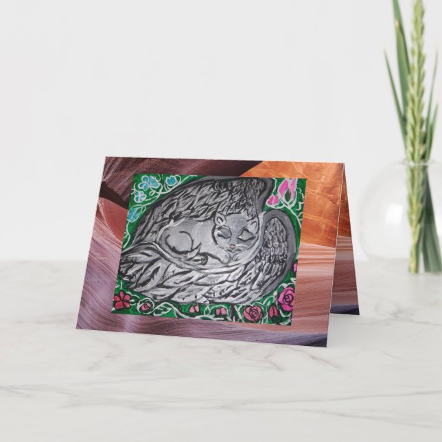 Cartão simpatia do gato (Frente)