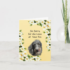 Cartão Simpatia do Scottish Deerhound e do Dogwood