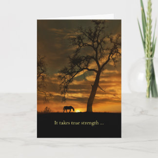 Cartão Simpatia dos cavalos derrubando o cavalo